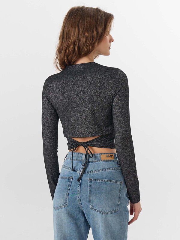 MARK FORMELLE Джемпер 573928 122901 черный с люрексом серебро