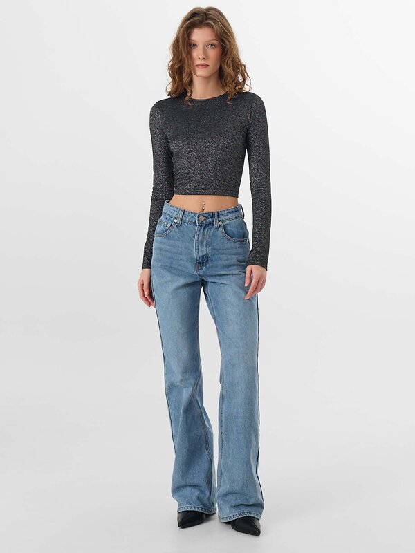 MARK FORMELLE Джемпер 573928 122901 черный с люрексом серебро