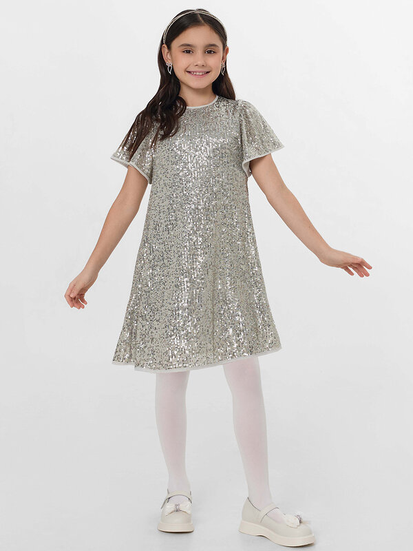 MARK FORMELLE Платье 573936 157975 серебристые пайетки