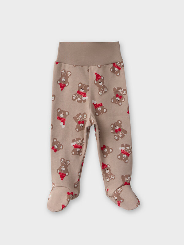 MARK FORMELLE Ползунки 573940 85117-3 сливочное масло +НГ мишутки на бежевом +изумруд