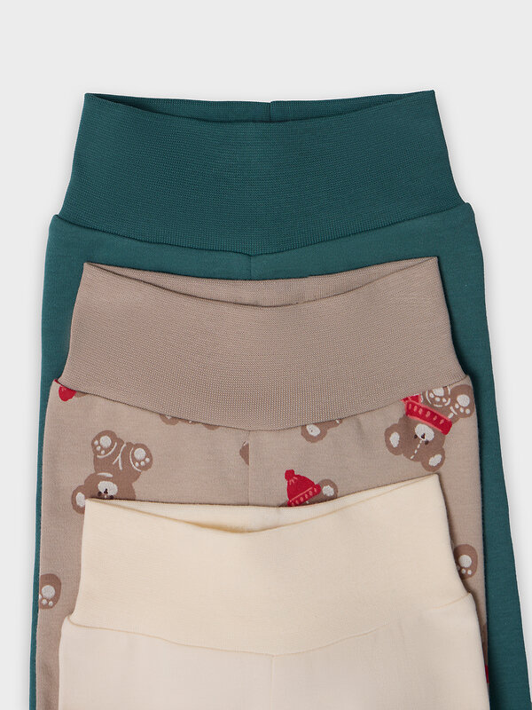 MARK FORMELLE Ползунки 573940 85117-3 сливочное масло +НГ мишутки на бежевом +изумруд