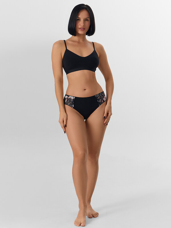 MARK FORMELLE Трусы 573974 412684 цветы на черном