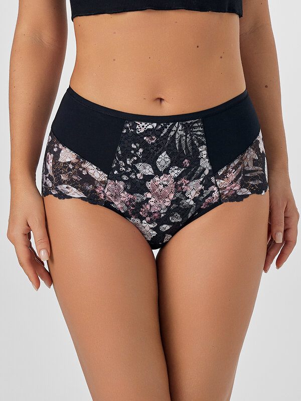 MARK FORMELLE Трусы 573991 412670 цветы на черном