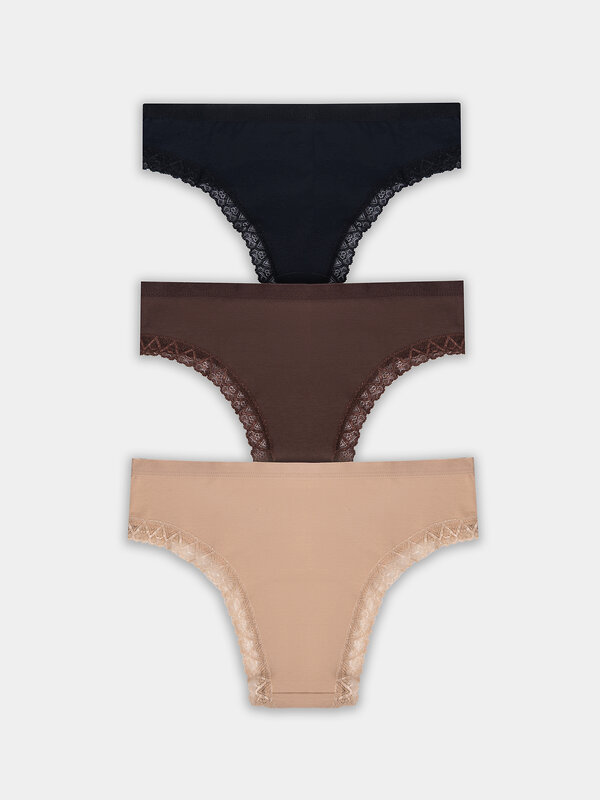 MARK FORMELLE Трусы 574049 412281-3 телесный +цикорий +черный