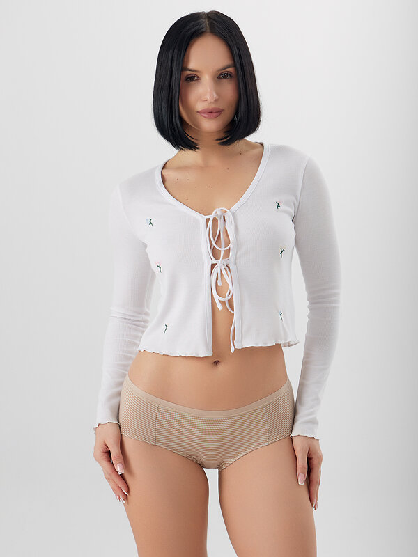 MARK FORMELLE Трусы 574085 412263-3 бежевая полоска +молочный шоколад +корица