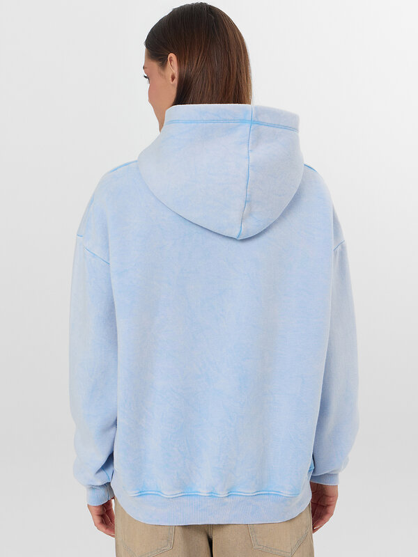 MARK FORMELLE Худи 574109 122775-1 ACID WASH голубой +печать