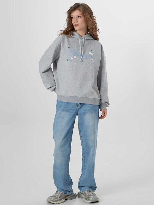 MARK FORMELLE Худи 574111 122954 серый меланж+печать