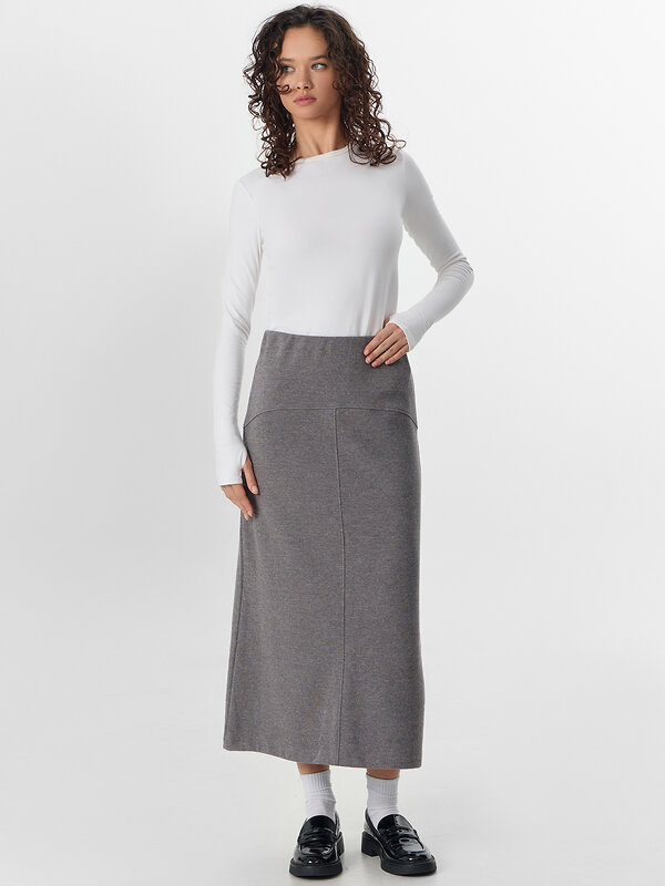 MARK FORMELLE Юбка 574140 152821 серый меланж Gulle