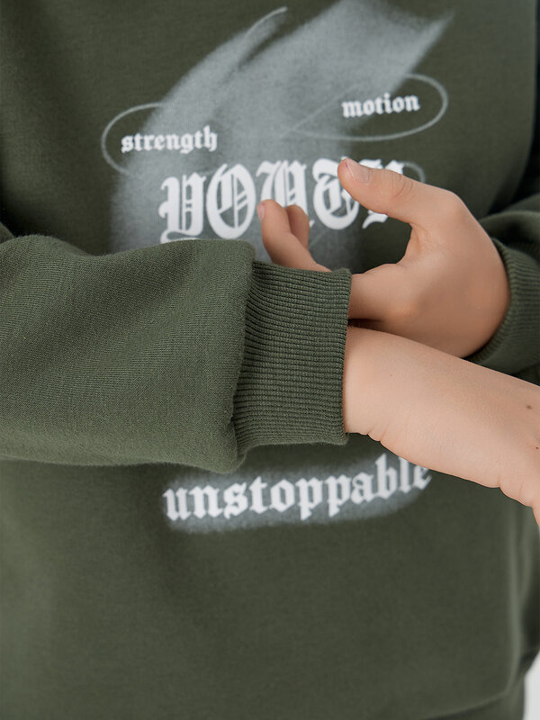 MARK FORMELLE Худи 574147 123418 хаки +печать