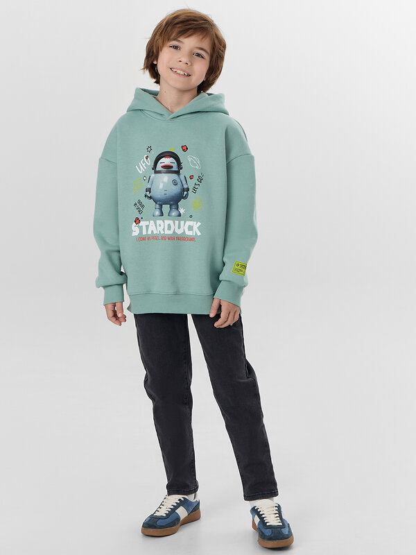 MARK FORMELLE Худи 574149 123416 шалфей +печать