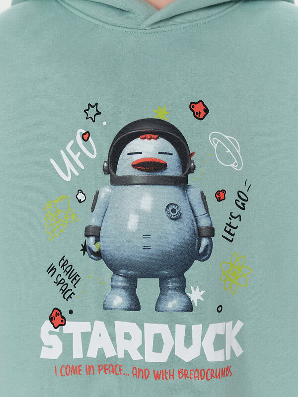 MARK FORMELLE Худи 574149 123416 шалфей +печать