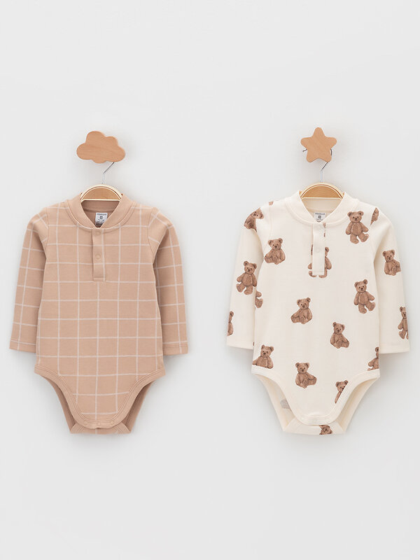 CROCKID Боди 574157 К 6542-2уп бежевый