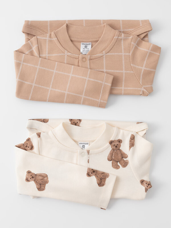 CROCKID Боди 574157 К 6542-2уп бежевый