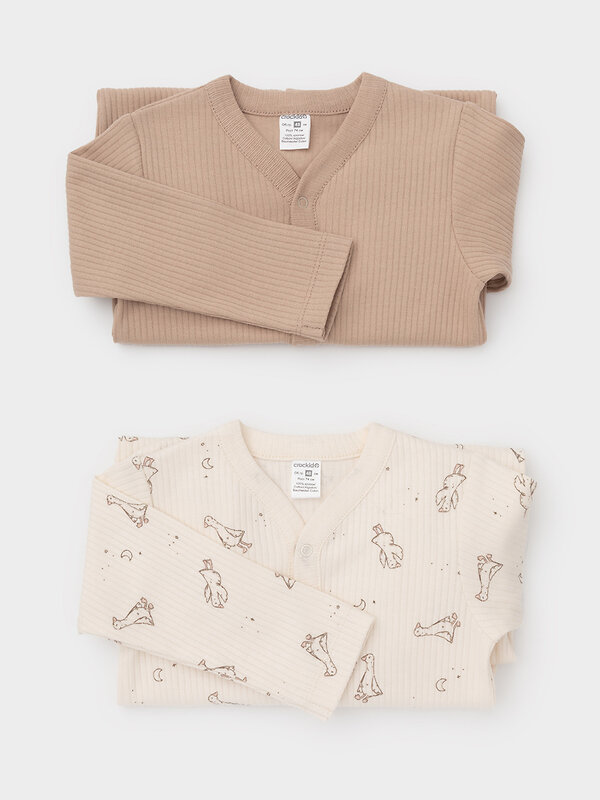 CROCKID Комбинезон 574159 К 6523-2уп бежевый