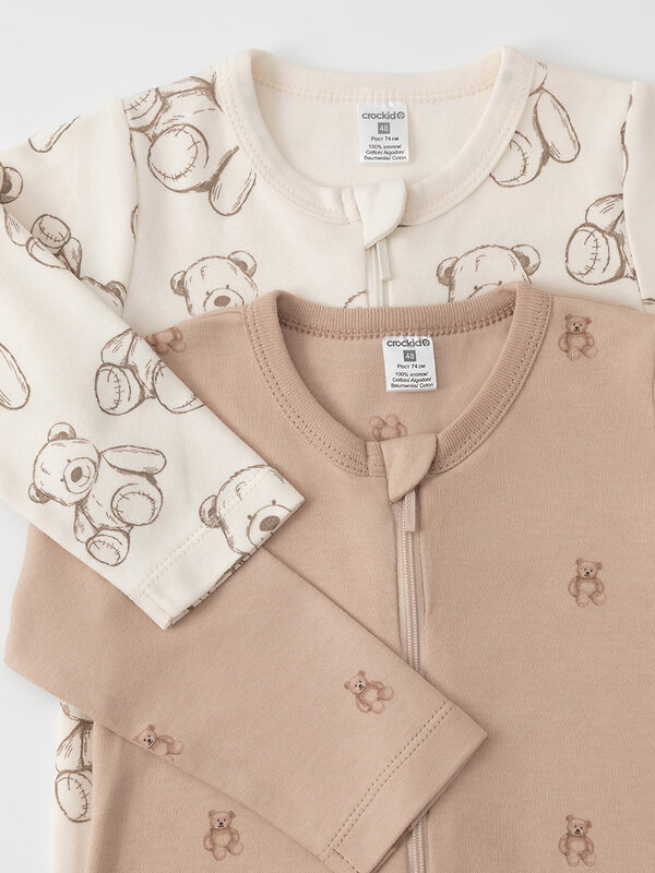 CROCKID Комбинезон 574171 К 6522-2уп бежевый