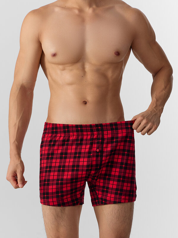 MARK FORMELLE Трусы 574187 411152 черная клетка на красном