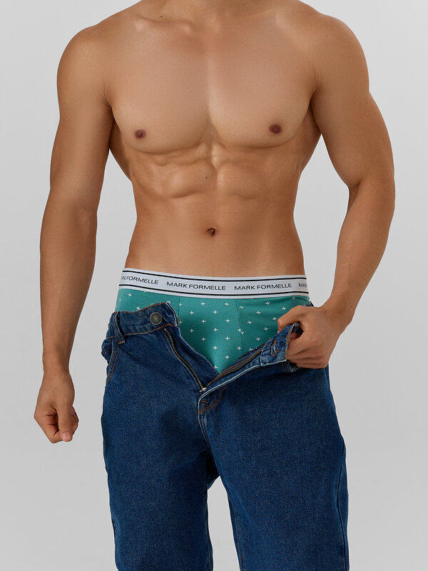 MARK FORMELLE Трусы 574208 411228-2 узор на персидском зеленом +черный