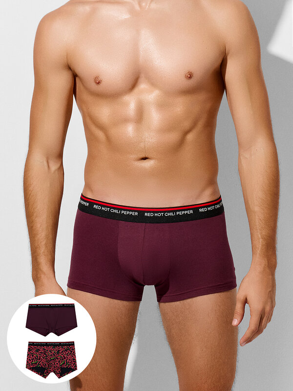 MARK FORMELLE Трусы 574210 411215-2 винный +перчики на черном