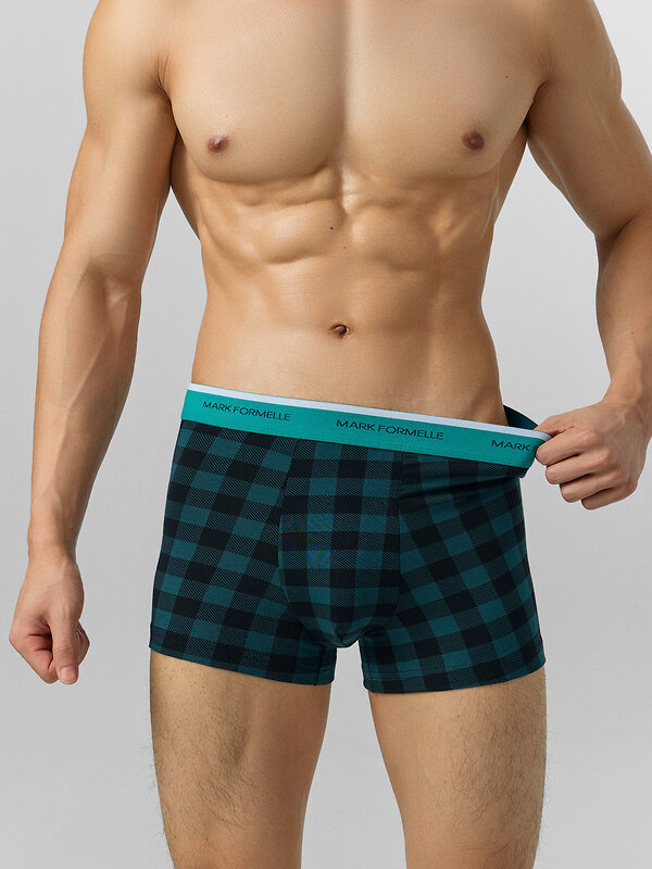 MARK FORMELLE Трусы 574213 411228-2 зеленый +черная клетка на зеленом