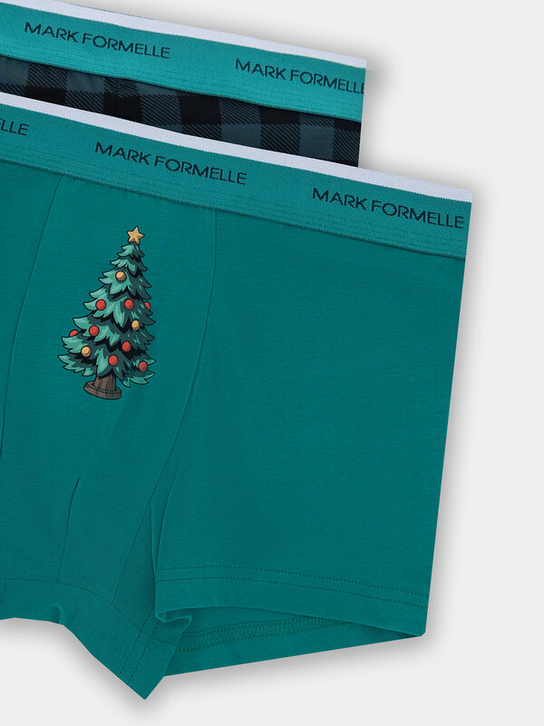 MARK FORMELLE Трусы 574213 411228-2 зеленый +черная клетка на зеленом
