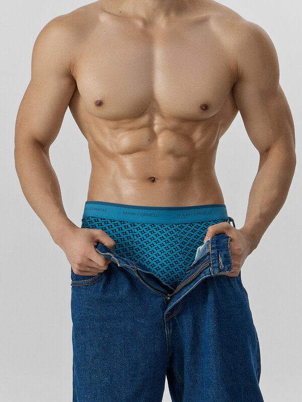 MARK FORMELLE Трусы 574214 411228-2 узор на св.бирюзовом +черный