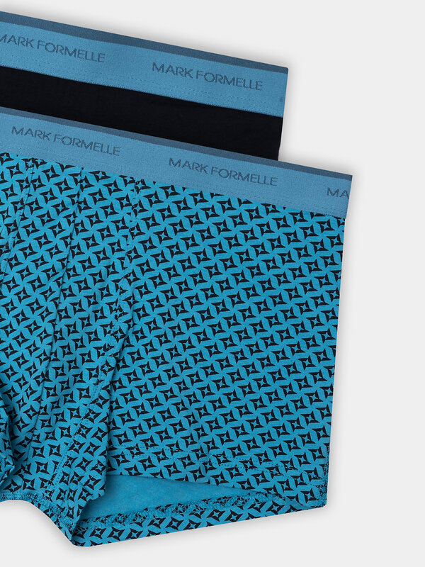 MARK FORMELLE Трусы 574214 411228-2 узор на св.бирюзовом +черный