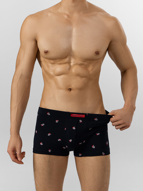 MARK FORMELLE Трусы 574215 411229-2 мелкая набивка на черном +т.серый