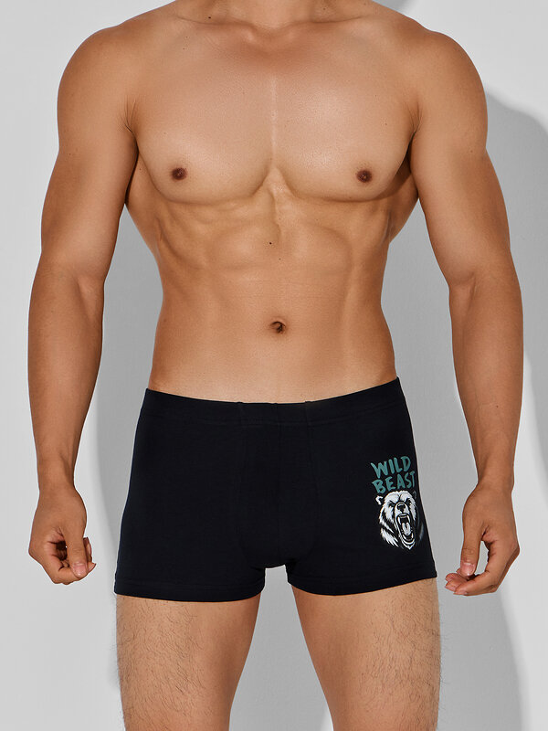 MARK FORMELLE Трусы 574218 411229-2 черный +медведи на сером меланже