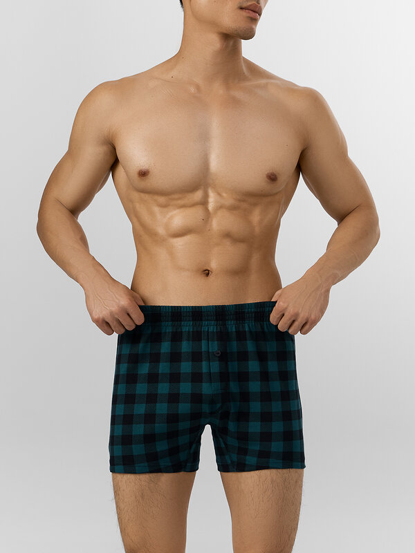 MARK FORMELLE Трусы 574219 411152-2 черная клетка на зеленом +пряники на черном