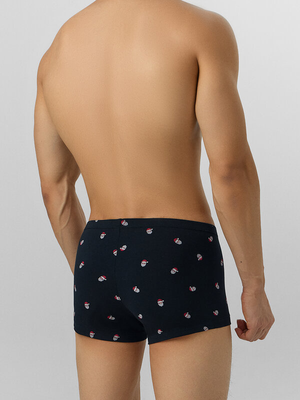 MARK FORMELLE Трусы 574225 411122-3 мелкая набивка на черном +красный +снеговики на сером