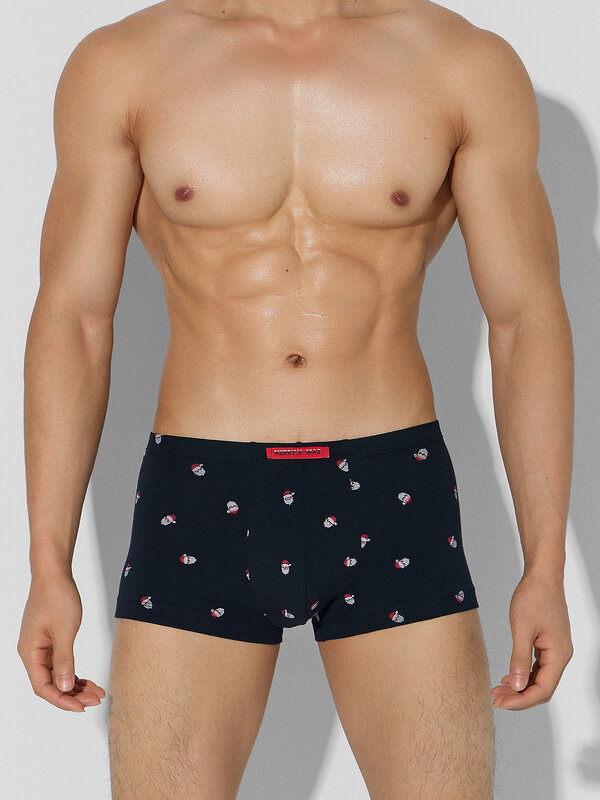 MARK FORMELLE Трусы 574225 411122-3 мелкая набивка на черном +красный +снеговики на сером