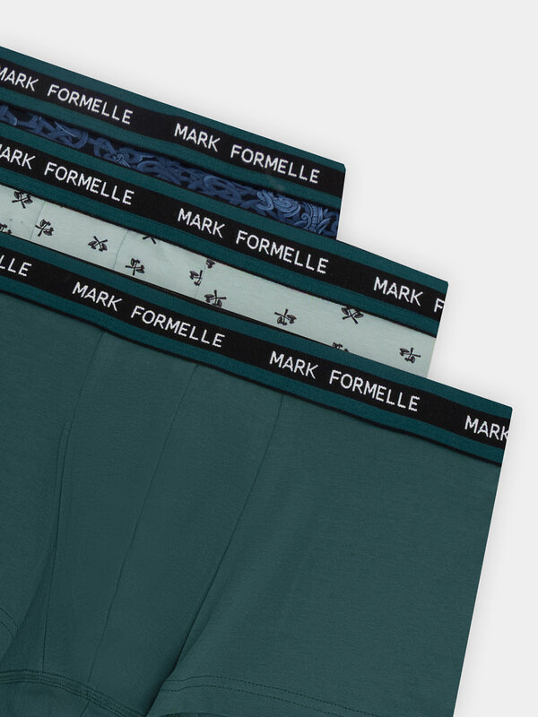 MARK FORMELLE Трусы 574228 411124-3 топоры на зеленом льду +т.зеленый +узор на черном