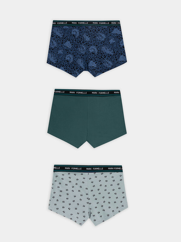 MARK FORMELLE Трусы 574228 411124-3 топоры на зеленом льду +т.зеленый +узор на черном