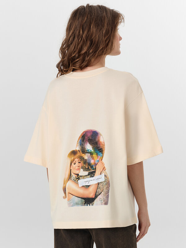 MARK FORMELLE Футболка 574242 112961 сливочное масло +печать