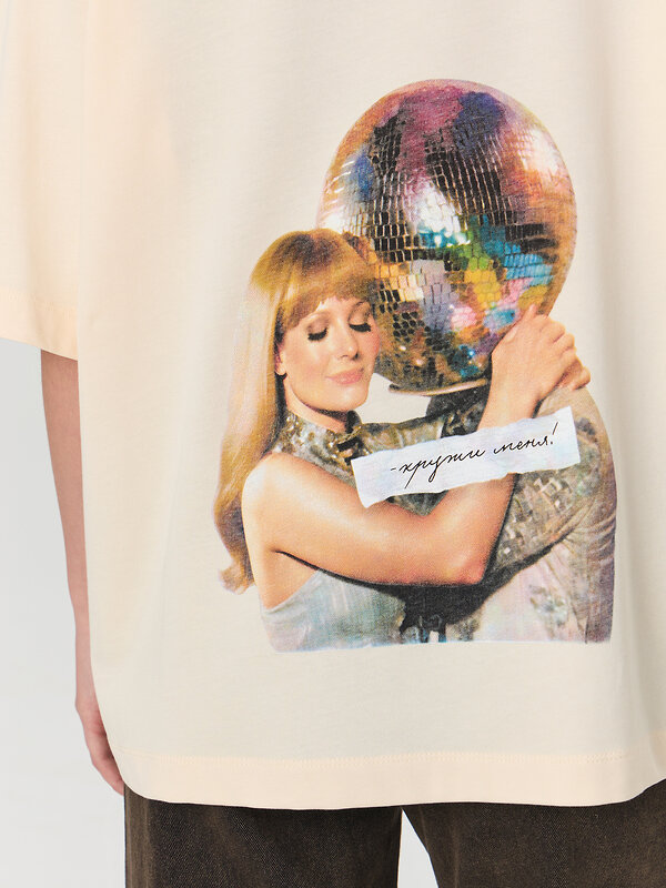 MARK FORMELLE Футболка 574242 112961 сливочное масло +печать