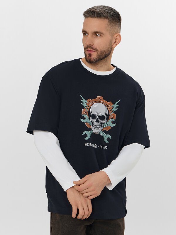 MARK FORMELLE Футболка 574244 111858 черный +печать