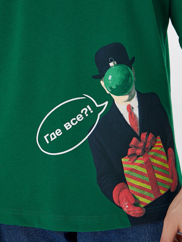 MARK FORMELLE Футболка 574245 111883 изумруд +печать