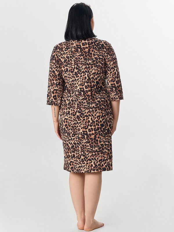 MARK FORMELLE Халат 574259 552266-1 леопард на песочном