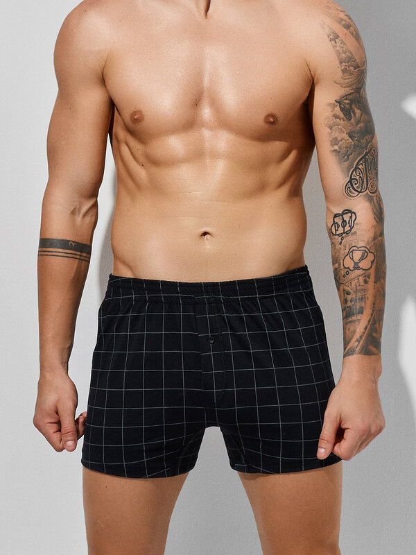 MARK FORMELLE Трусы 574274 411152 клетка на черном