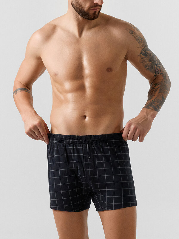 MARK FORMELLE Трусы 574274 411152 клетка на черном