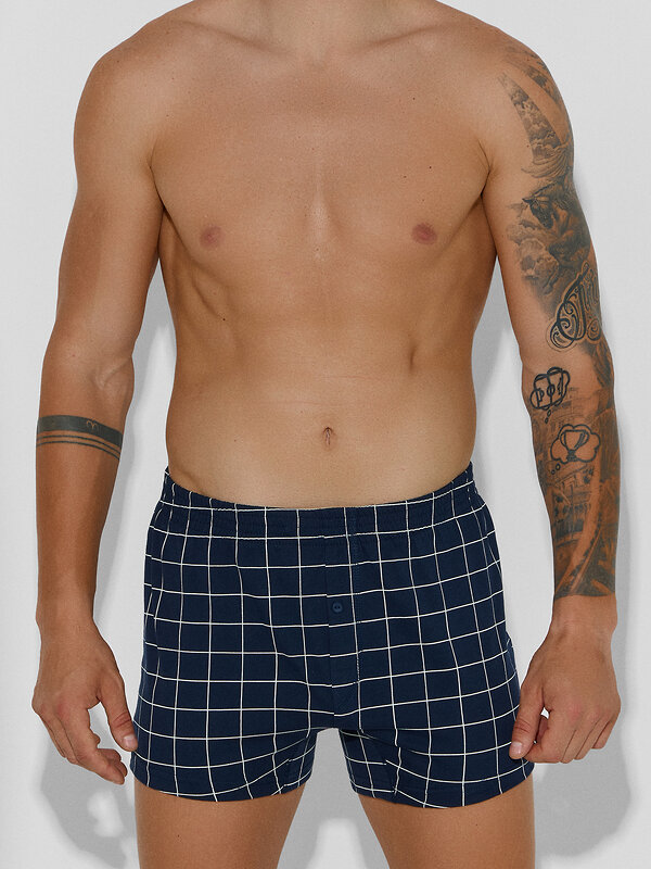 MARK FORMELLE Трусы 574275 411152 клетка на т.синем