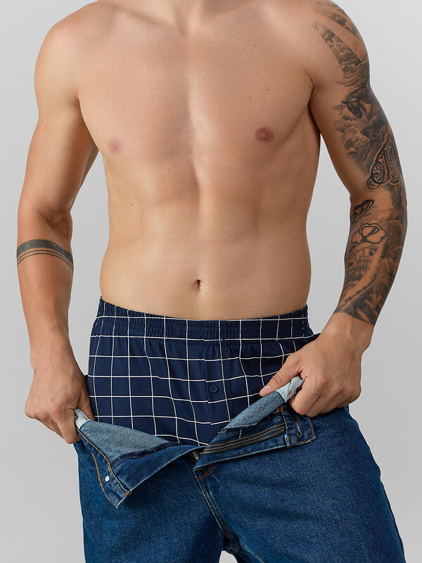 MARK FORMELLE Трусы 574275 411152 клетка на т.синем