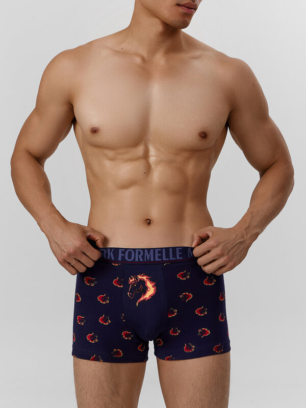 MARK FORMELLE Трусы 574302 411228 огненные лошади на т.синем