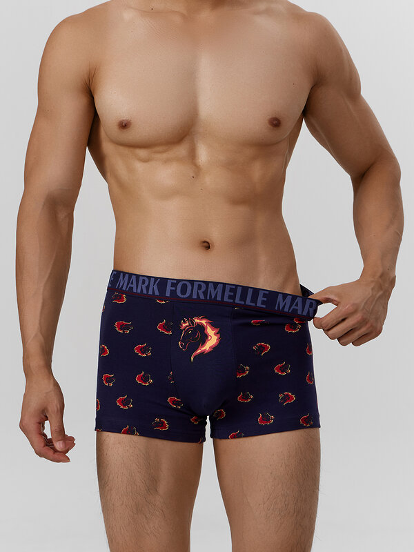 MARK FORMELLE Трусы 574302 411228 огненные лошади на т.синем