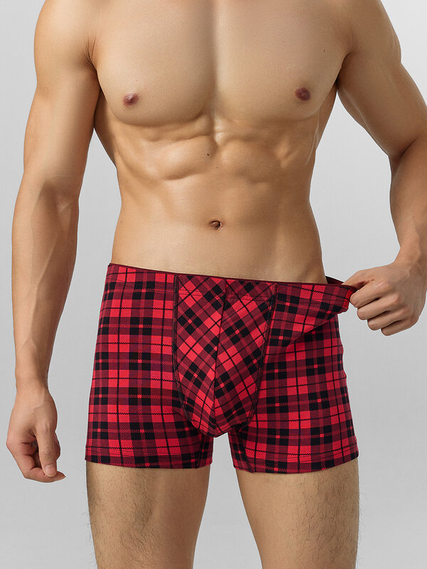MARK FORMELLE Трусы 574326 411134 черная клетка на красном