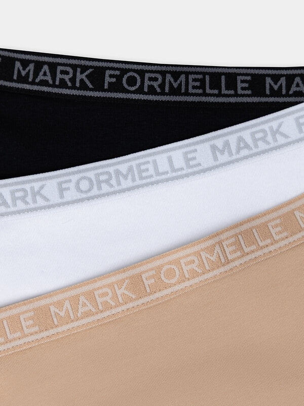 MARK FORMELLE Трусы 574361 417728-3 белый + обжаренный миндаль + черный