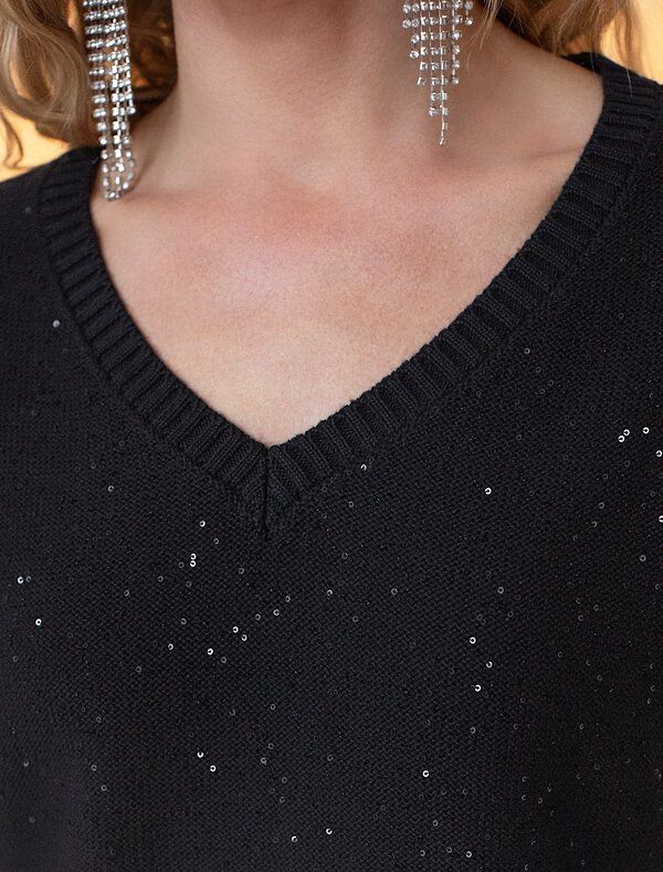 VILATTE Джемпер 574369 D39.624 черный