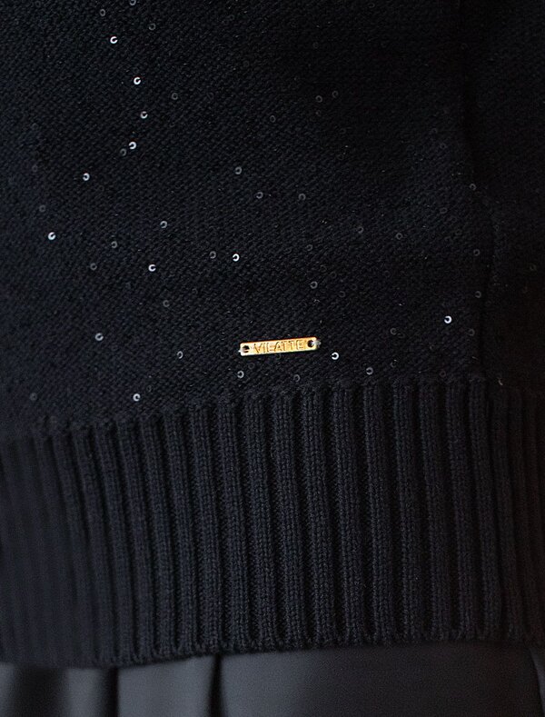 VILATTE Джемпер 574369 D39.624 черный