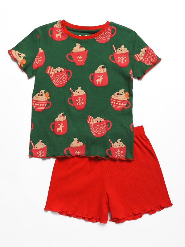 Соль&Перец Пижама 574370 SP0439KF зелено-красный