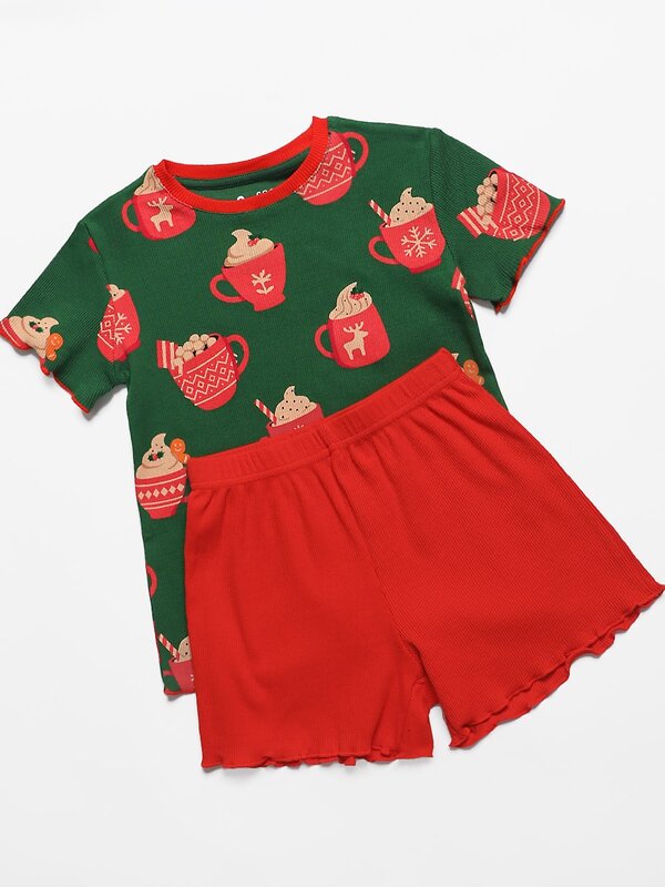 Соль&Перец Пижама 574370 SP0439KF зелено-красный